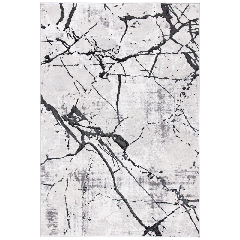 Aimon Abstract Area Rug, Rectangle 91 x 152 cm