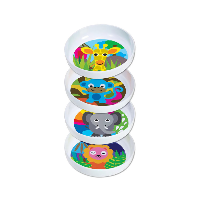 Ensemble de bol à céréales 4 pièces Jungle
