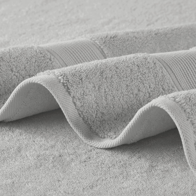 800GSM Ultra-Soft 100% Cotton Absorbent Towel Set, Silver