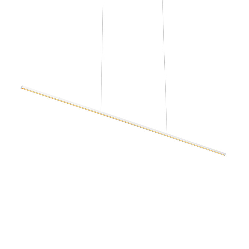 Îlot de cuisine 1 lumière Vega Minor, Blanc, H 122,5 po x l 60 po x P 1,5 po