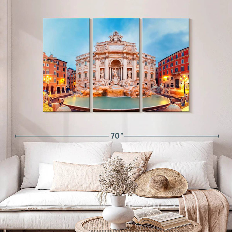 Sebbie Fontana Di Trevi, H 32 po x l 50 po
