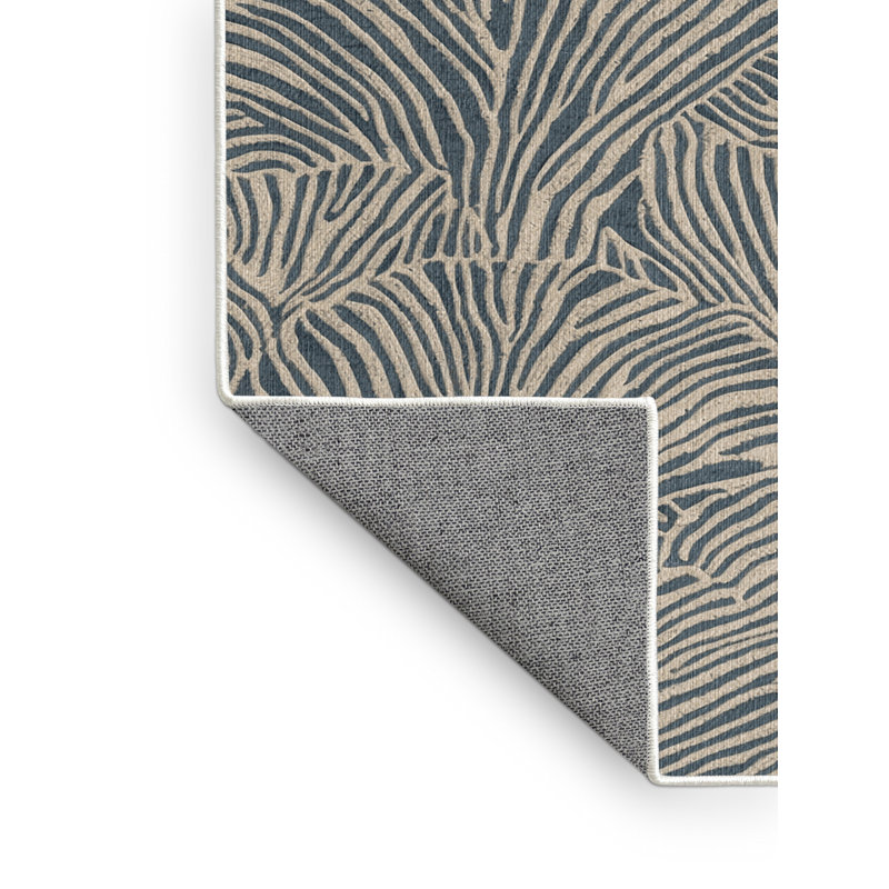  Tapis hawaïen lavable à motif de coquillage moderne, Rond 3 pi