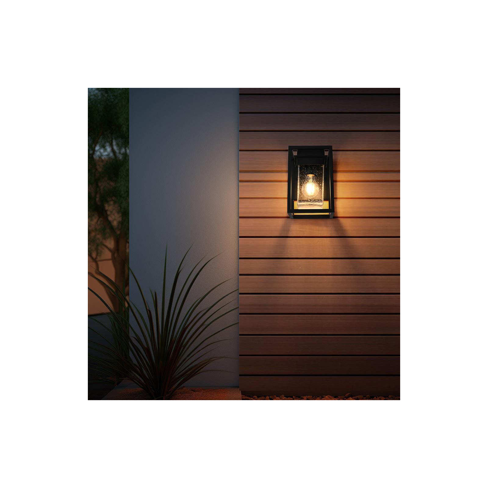 Hodson 6 Inch Outdoor Wall Sconce in Black