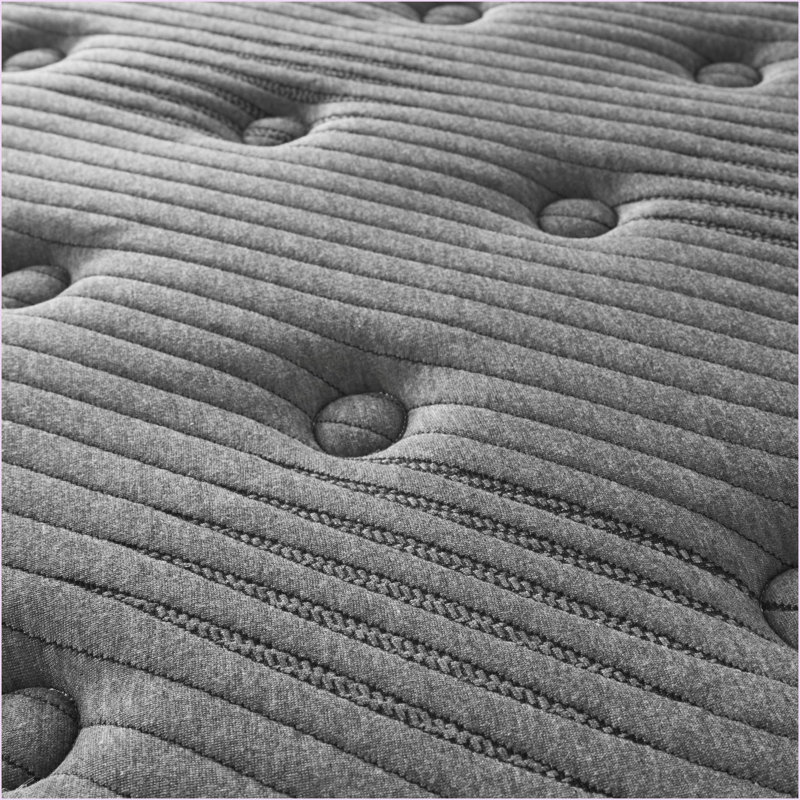 Mattresses 13" Quilted Eurotop Plush Hybrid King Mattress | Foam+Spring | Black