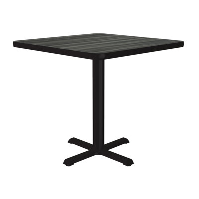 Pine Metal Base Dining Table