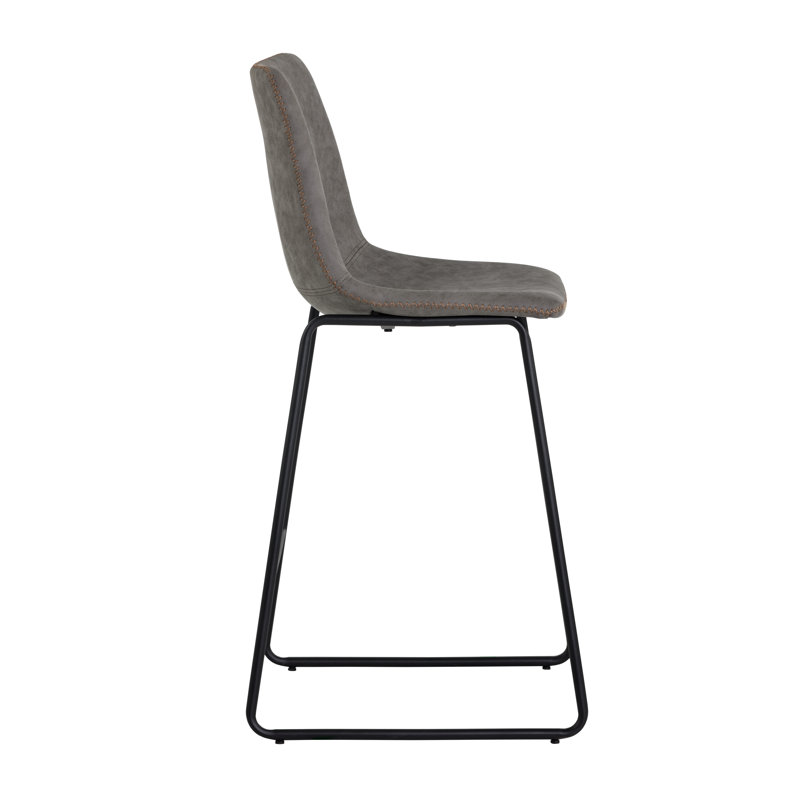 Cal Bar & Counter Stool, Gray, Counter Stool (26" Seat Height)