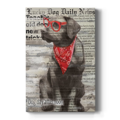 Lucky Dog -Custom Wrapped Gallery Cavas