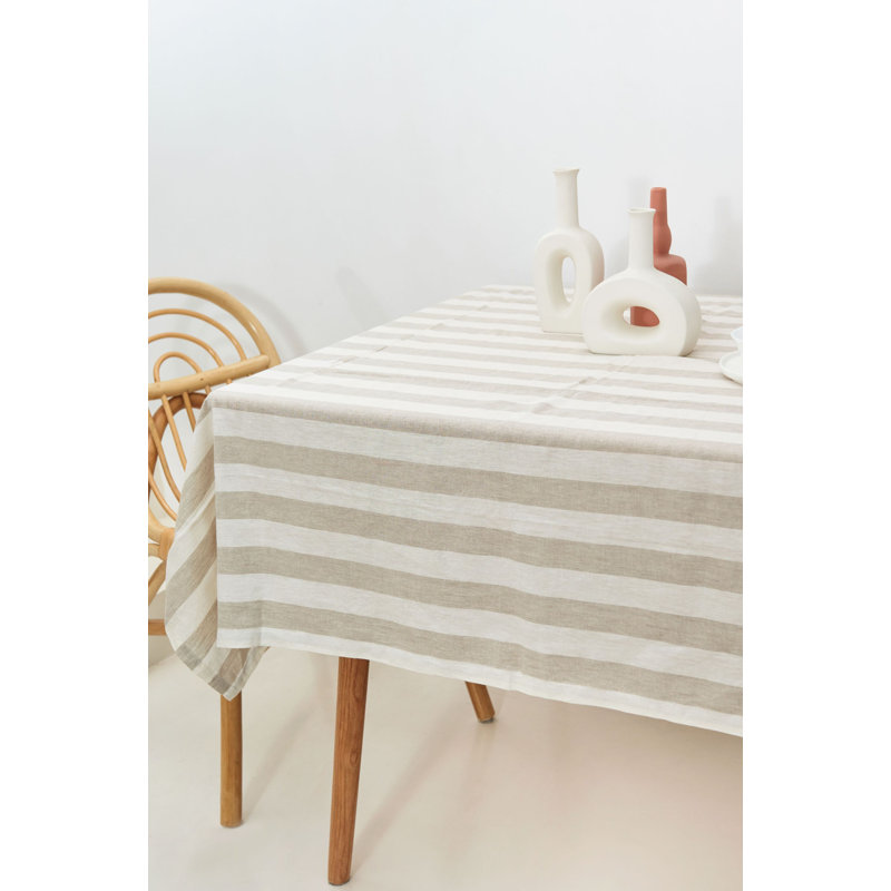 Walther Tablecloth, 235cm W x 280cm L, Oatmeal Wide