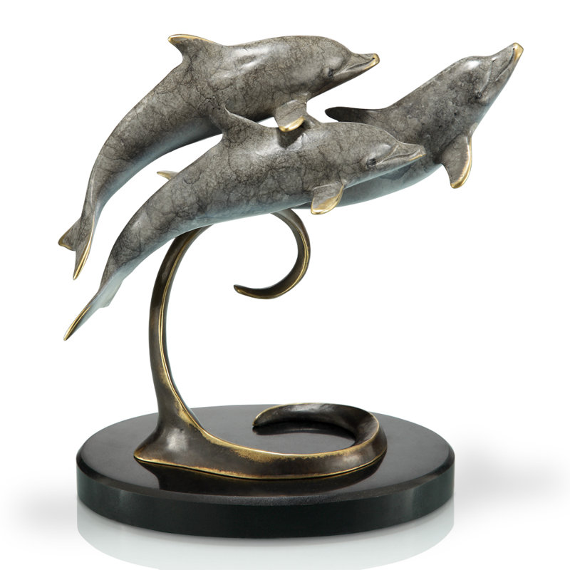 Triple Dolphins Figurine