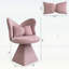 Élégant fauteuil de coiffeuse pivotant avec dossier papillon-1831839353