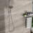 5" Dual Shower Head In Brushed Nickel With Adjustable Slide Bar - 5 Settings For Customized Bath Multi Function Luxury Bathing Time