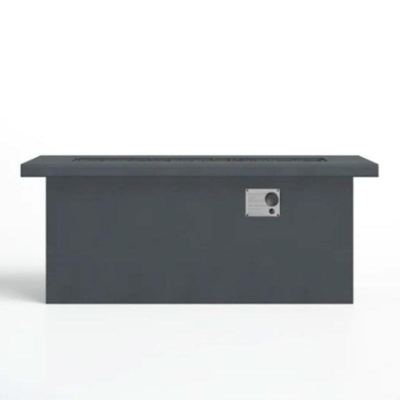 Concrete Propane/Natural Gas Outdoor Fire Pit Table, Charcoal