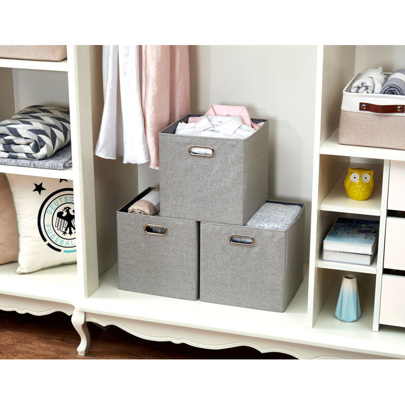 Cube ou bac en tissu, H 11 po x l 11 po x P 11 po