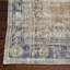 Tapis turc rétro en laine brun - parfait pour une utilisation en salon de taille 5 x 8
