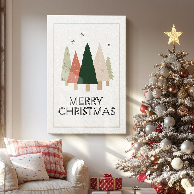 Toile tendue perlée Yule Carol-Premium Gallery, H 18 po x l 12 po