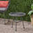 Orlando Outdoor Glass Top Faux Rattan Side Table,Tempered Glass Top End Table For Balcony Porch Deck-314546459