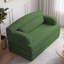 Canapé-lit pliable en velours côtelé Corduroy - Canapé convertible en mousse haute densité (vert)-133411915-133411916