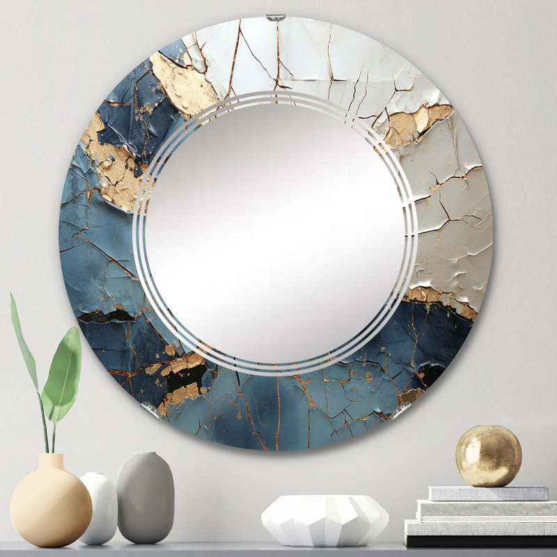 Bonnyview - Miroir mural moderne rond, 24 po x 24 po