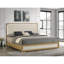 Tête de lit très grand à DEL Natural Natural, bois 2 tons, éclairage tactile intégré, mobilier de chambre à coucher