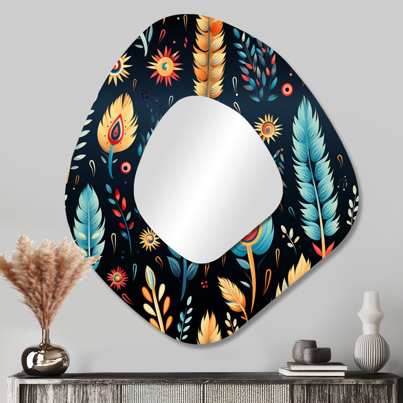 Motif éclectique nomade bohème II - Paisley, 35 po x 31 po