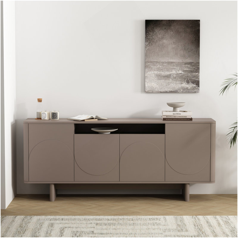 Ella 71" Sideboard In Mocha, Mocha