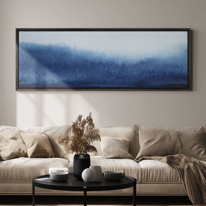 Très grand art mural rétro encadré pour art classique, H 20 po x l 60 po, Noir