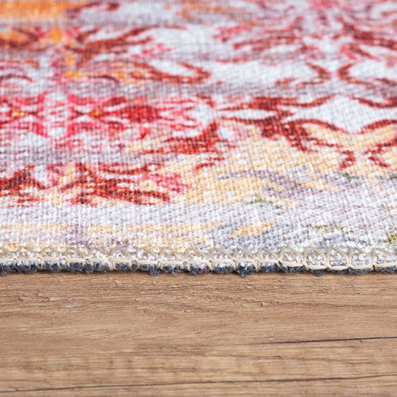 Luxurious Machine Washable Area Rug, 4.9 x 7.5 Feet, 100% Polyester, 1850 g/m², Pile Height: 0.2 inches | Eco-Friendly Recycled Poly Cotton Backing | Perfect for Living Room & Bedroom, Soft and Durable Design