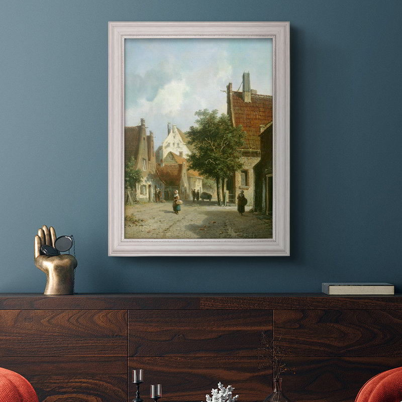 Amsterdam Street Scene - Peinture encadrée, H 20 po x l 16 po x P 2,5 po