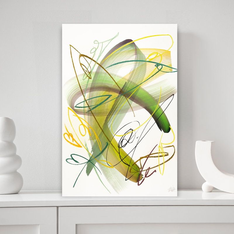 Art contemporain contemporain abstrait, H 18 po x l 12 po