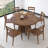 American style retro solid wood dining table