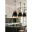 Savarin 1-Light Pendant - 22"H - Heritage Black/Heritage Bronze