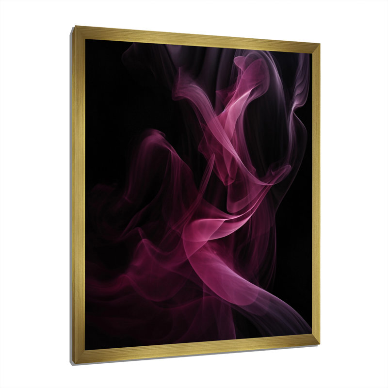 Rose, noir, rose et disjoncteur chromatique noir, Cadre photo doré simple, H 32 po x l 16 po x P 1 po