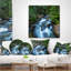 «Rush Water in Forest Creek» - Coussin à imprimé paysage-1059196450-1059196462