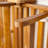 Outdoor Patio Daybed Sofa, 3-Seat Sofa With Foldable Arm 4 Back Pillows, Teak Acacia Wood Frame Beige Removable Cushion