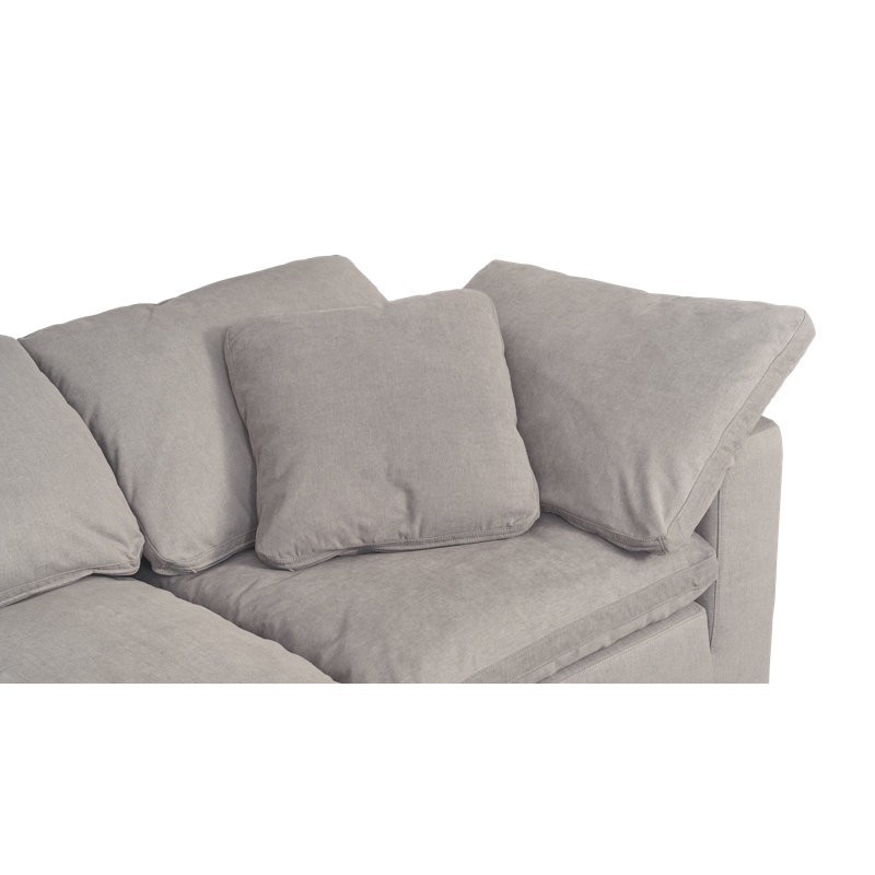 Clay MODULAR SOFA PERFORMANCE FABRIC LIGHT GREY, Light Gray