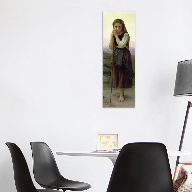 A Little Shepherdess, 1891 1 Piece Wrapped Canvas Painting, 121.92 cm H x 40.64 cm W x 3.175 cm D