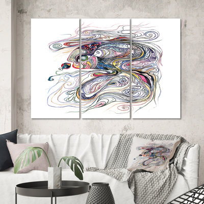 «Magic Mother Fish», impression sur toile tendue 3 pièces