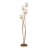 70" 4-Light Metal Floor Lamp, Painted Antique Gold