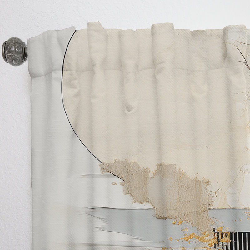 Vistamar Yellow Radiant Sunset Dream II - Modern Curtain - Velvet Room Darkening - 1 panel, 52" W x 108" L