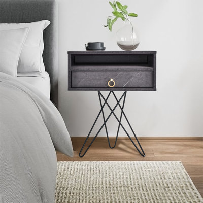 Prewitt 50.2 cm W Bedside Table
