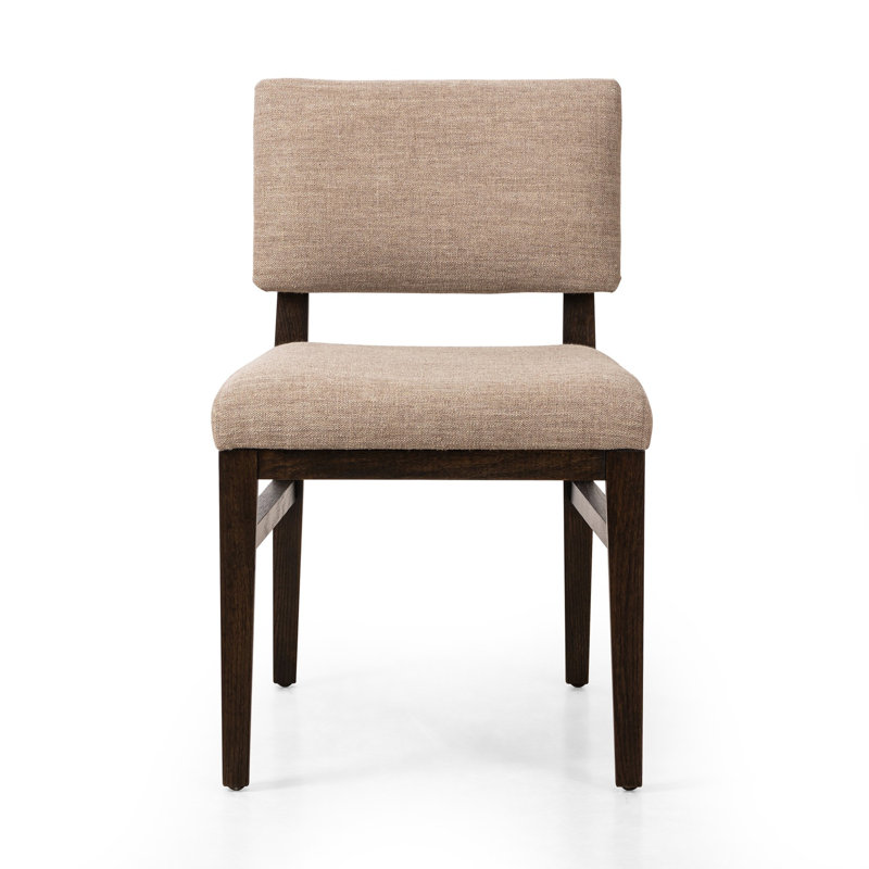 Carlo Upholstered Dining Chair, Alcala Fawn/Dark Oak