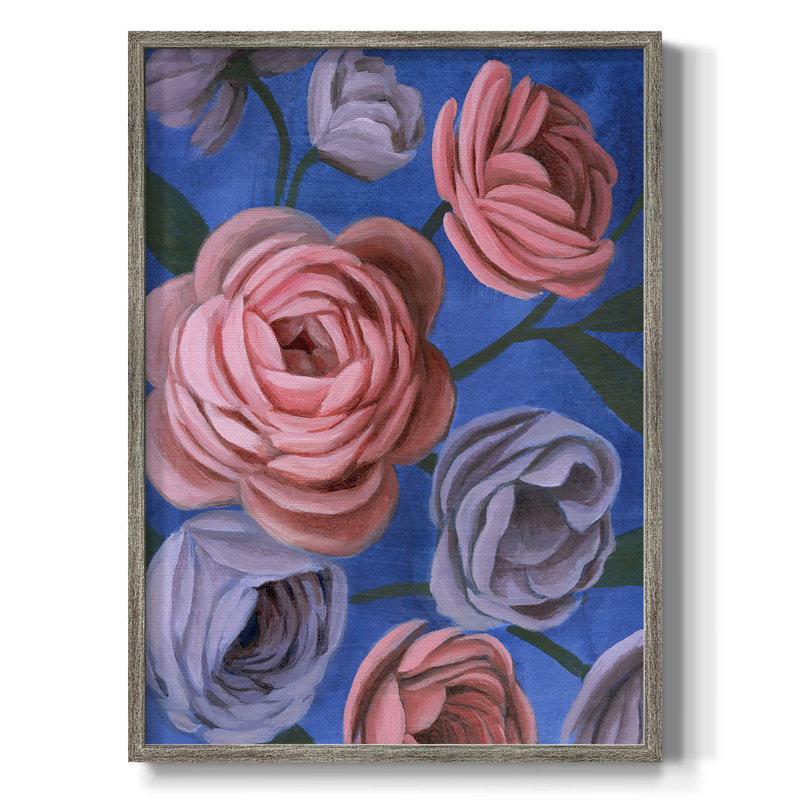 «Layered Petals II», reproduction encadrée - bois massif, H 30 po x l 24 po