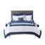 Ensemble de literie 8 pièces très grand / très grand bleu marine - édredon et courtepointe de luxe avec coussins assortis et matériaux doux-120478302-120478301