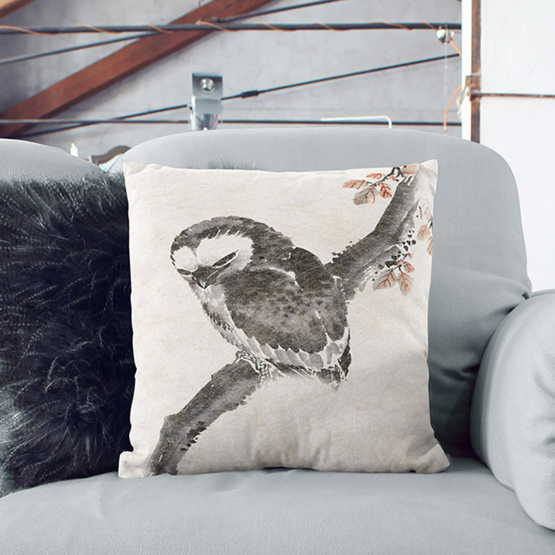 Square Throw Cushion, 55cm H x 55cm W x 20cm D, Black
