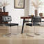 Chaise en porte-à-faux capitonnée en cuir Marlow-1982281231-1967348116