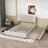 Wood Upholstered Platform Bed with Drawers, Trundle and Headboard-1639318666-1639318676