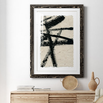 Lignes croisées III - peinture encadrée