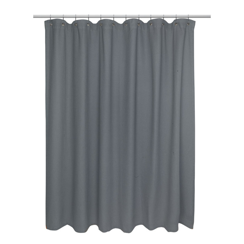 Cotton Shower Curtain, 84" H x 72" W, White