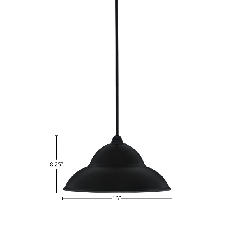 Paramount Stem Hung Pendant, 8.25" H x 16" W