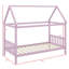 Lit simple pour enfant conçu en forme de maison-1339059286